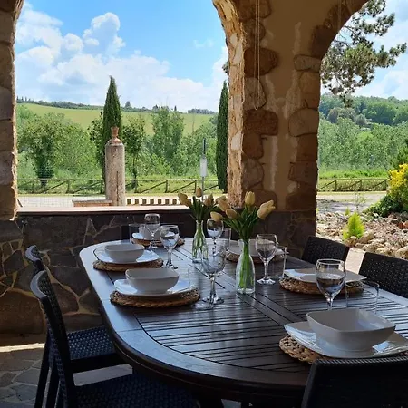 Val D'Orcia Deluxe 3 Incantevole Casa Con Vista Sulle Colline, Wifi E Parcheggio San Giovanni dʼAsso Exterior foto